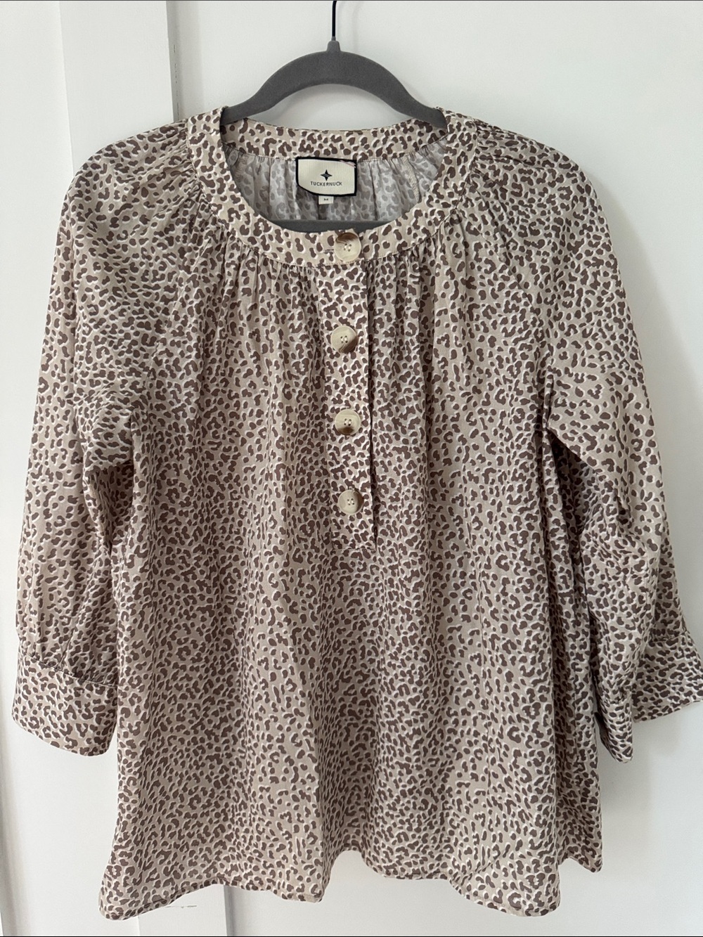 Tuckernuck Leopard Print Top Size M